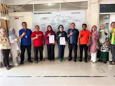 PENANDATANGANAN MoU DISDUKCAPIL KOTA SIBOLGA DAN DINKES KOTA SIBOLGA MELALUI INOVASI SIPUDAN, BAYI LAHIR DI PUSKESMAS SE-KOTA SIBOLGA LANGSUNG MILIKI NIK DAN AKTA KELAHIRAN